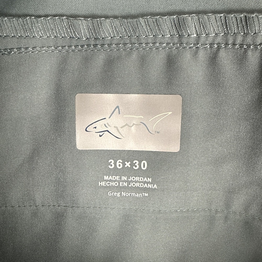 Greg Norman Golf Performance Pants Mens 36x30 BLUE Comfort Stretch Waistband NEW - Picture 7 of 8